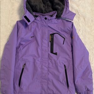 Cozy Kids' Purple Puffer Jacket